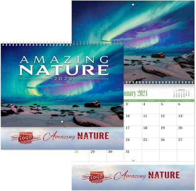 Custom Coronado Amazing Nature Spiral Wall Calendar