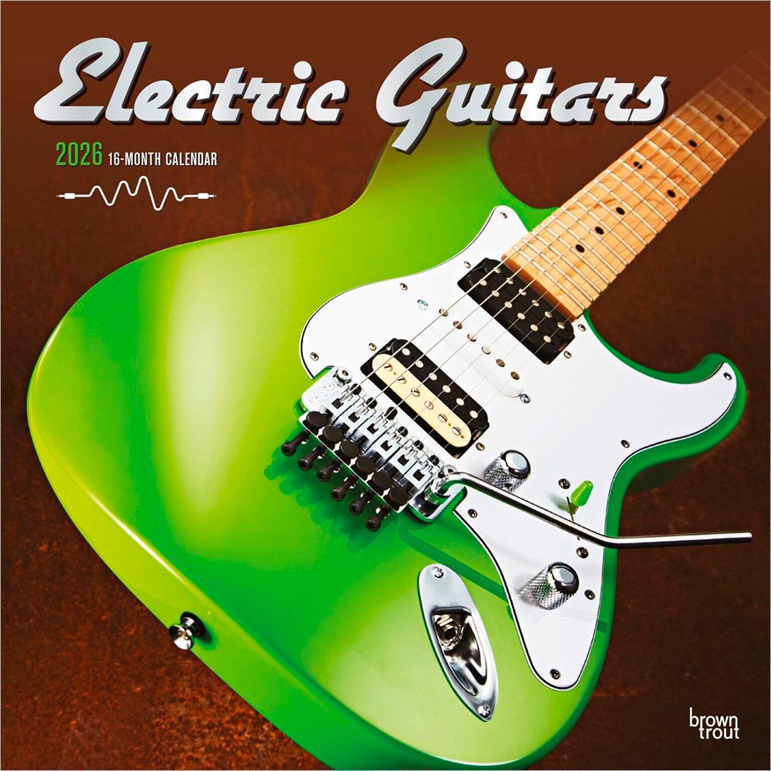 2026 BrownTrout Electric Guitars 12 x 12 Monthly Wall Calendar (9798330703180)