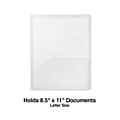 Staples® Document Report Cover, Letter Size, Clear (26382)