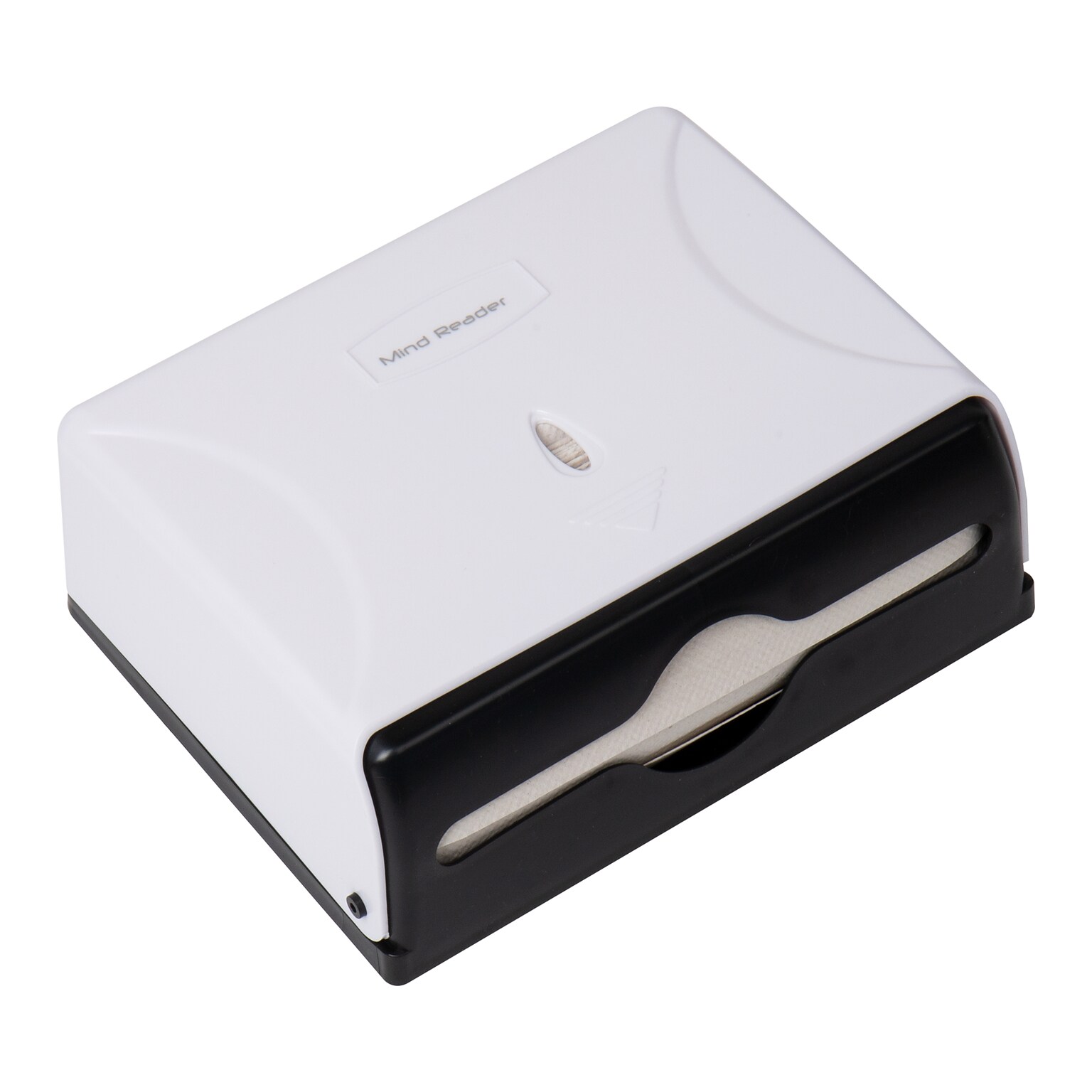 Mind Reader Folded Paper Towel Dispenser, White (PTWIDE-WHT)