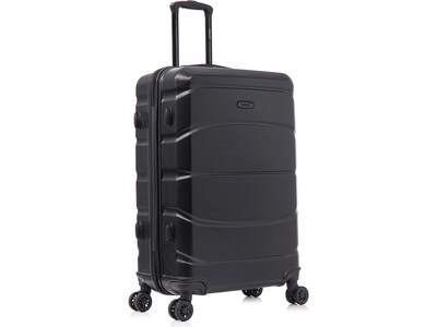 DUKAP Sense 29.33" Hardside Suitcase, 4-Wheeled Spinner, Black (DKSEN00L-BLK)