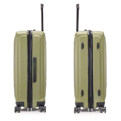 US Army FOX 3-Piece Hardside Spinner Carry-On Luggage Set, TSA Checkpoint Friendly, Olive Drab (USLFOXSML-GRN)