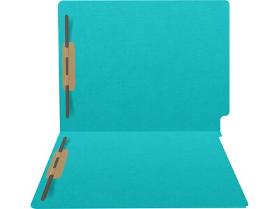 Medical Arts Press Heavy-Duty End Tab File Folder, Straight Cut, Letter Size, Light Blue, 40/Box (S-09459-LBL)