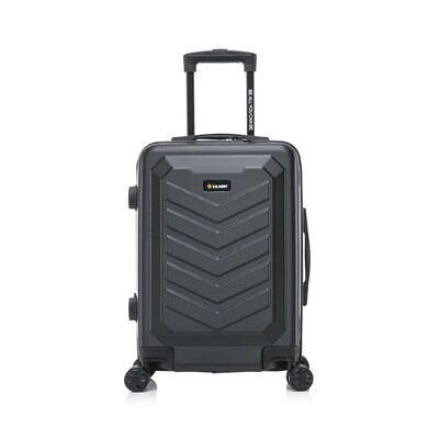 US Army FOX 20" Hardside Carry-On Suitcase, 4-Wheeled Spinner, TSA Checkpoint Friendly, Black (USLFOX00S-BLK)