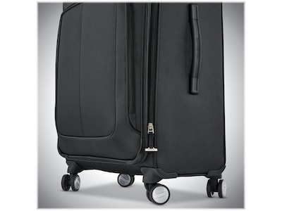 Samsonite SoLyte DLX Polyester 4-Wheel Spinner Luggage, Midnight Black (123569-1548)