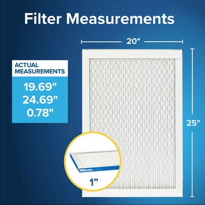 Filtrete High Performance Air Filter, 1900 MPR, 20 x 25 x 1 (UA03-4)