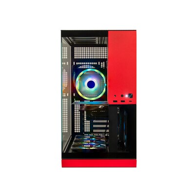 Skytech Viper Gaming Desktop Computer, NVIDIA GeForce RTX 5060, AMD Ryzen 7 5700, 32GB RAM, 1TB SSD, Windows 11, Red