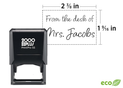 Custom 2000 Plus®PrintPro™ 55 Self-Inking Stamp, 1-9/16 x 2-3/8