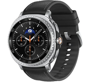 Samsung Galaxy Watch8 Classic Smart Watch, GPS, 46mm, Aluminum Case, Black Rubber (SM-L500NZKAXAA)