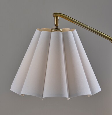 Adesso Lyra 60" Antique Brass Floor Lamp with Empire Shade (2608-21)