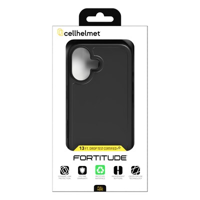 cellhelmet Fortitude MagSafe Phone Case for Apple iPhone 17, Black (CF-121-BLK)