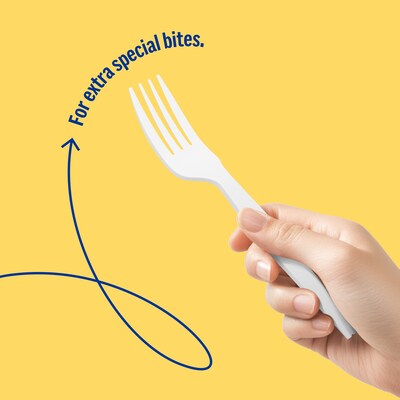 Perk™ Polystyrene Assorted Cutlery, Medium-Weight, White, 300/Pack (PK56406)