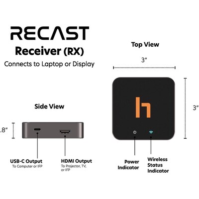 HoverCam Orbit Recast Wireless USB Camera Adapter, Black (HCOR)