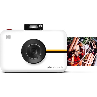 Kodak Step Touch 13MP Digital Camera & Instant Printer, 14x Optical Zoom, White (RODITC20W)