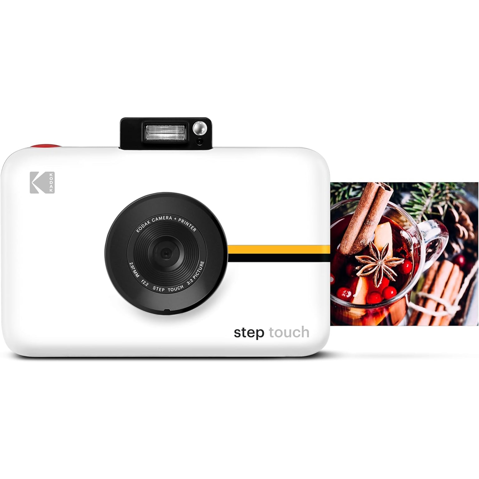 Kodak Step Touch 13MP Digital Camera & Instant Printer, 14x Optical Zoom, White (RODITC20W)
