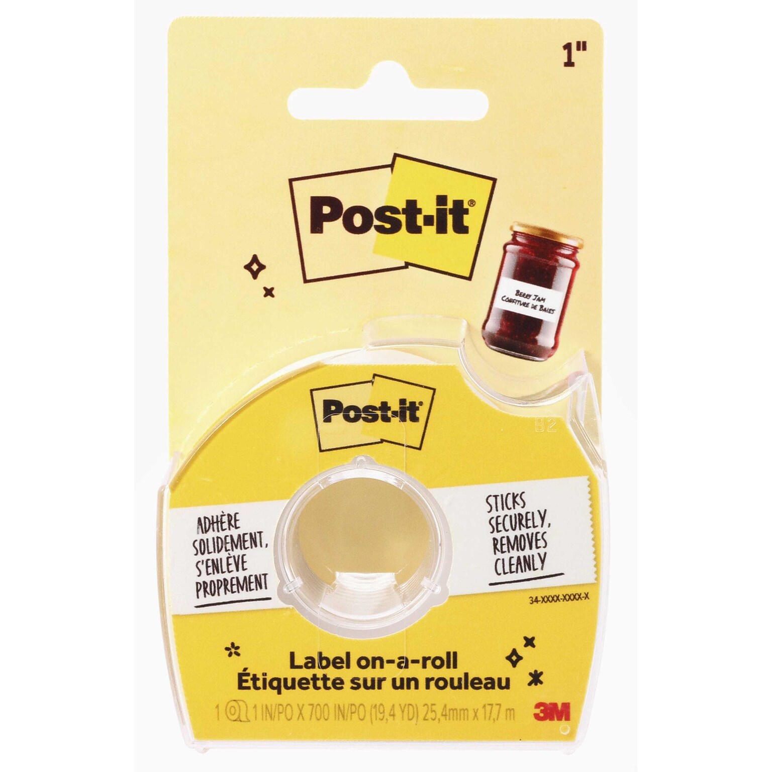 Post-it Labeling and Cover-Up Correction Tape, White (658)