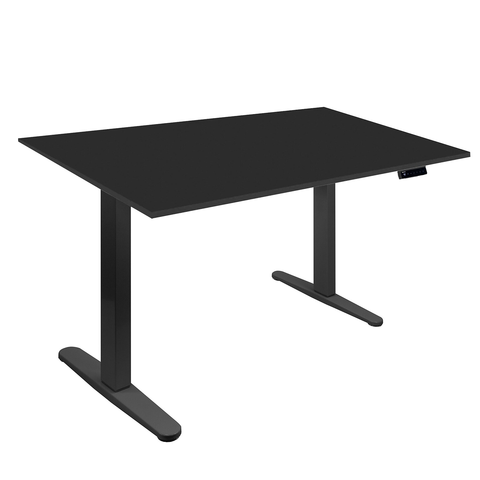 Mount-It! 55W Electric Rectangular Adjustable Standing Desk, Black (MI-18087)