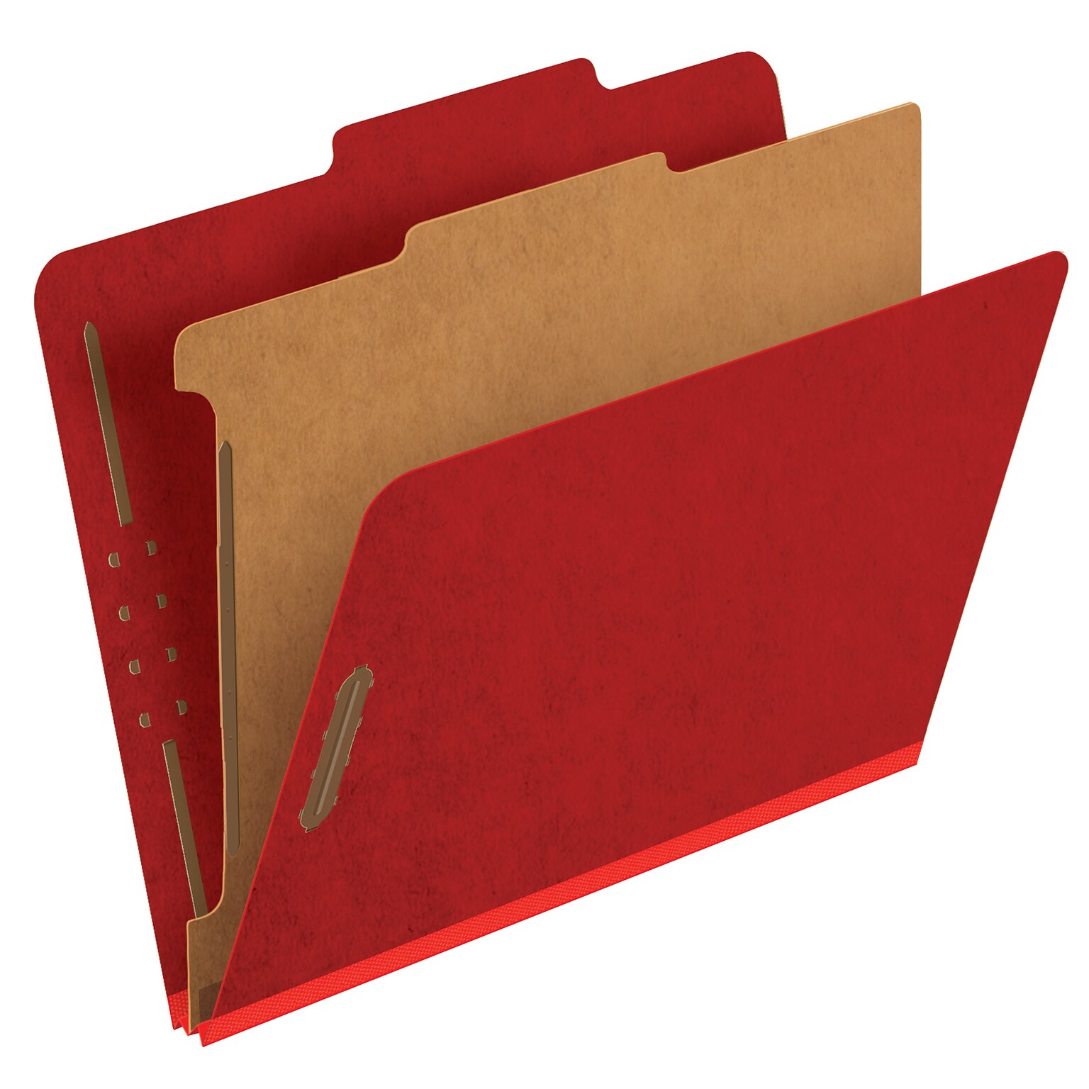 Pendaflex Pressboard Classification Folder, 1-Dividers, 1 3/4 Expansion, Letter Size, Dark Red, 10/Box (23731P)