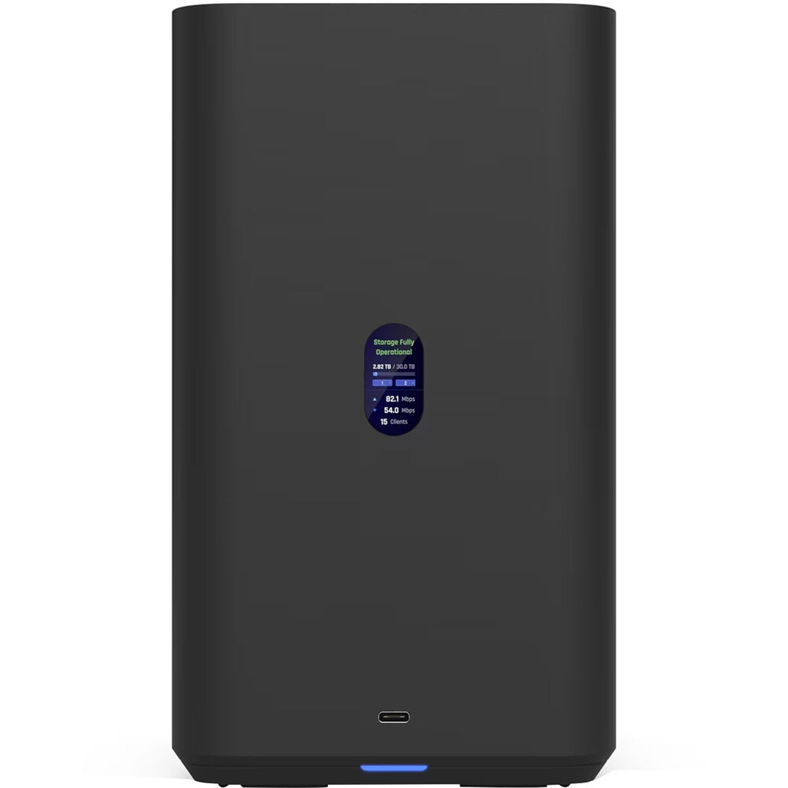 Ubiquiti UNAS 3.5 2.5GbE USB-C External SATA III Hard Drive Enclosure, HDD, Black (UNAS-2-B)