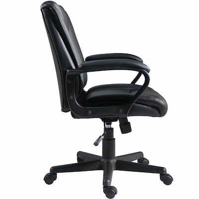 Lorell SOHO Mid-Back Chair, Black (LLR81810)