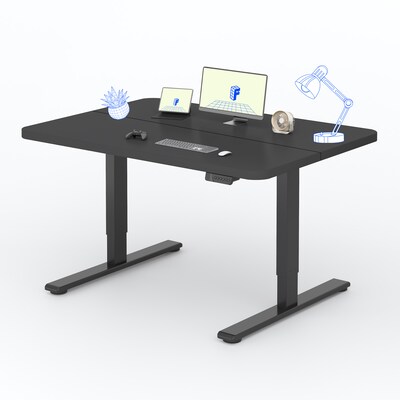 FlexiSpot ET2 55W Electric Rectangular Adjustable Standing Desk, Black