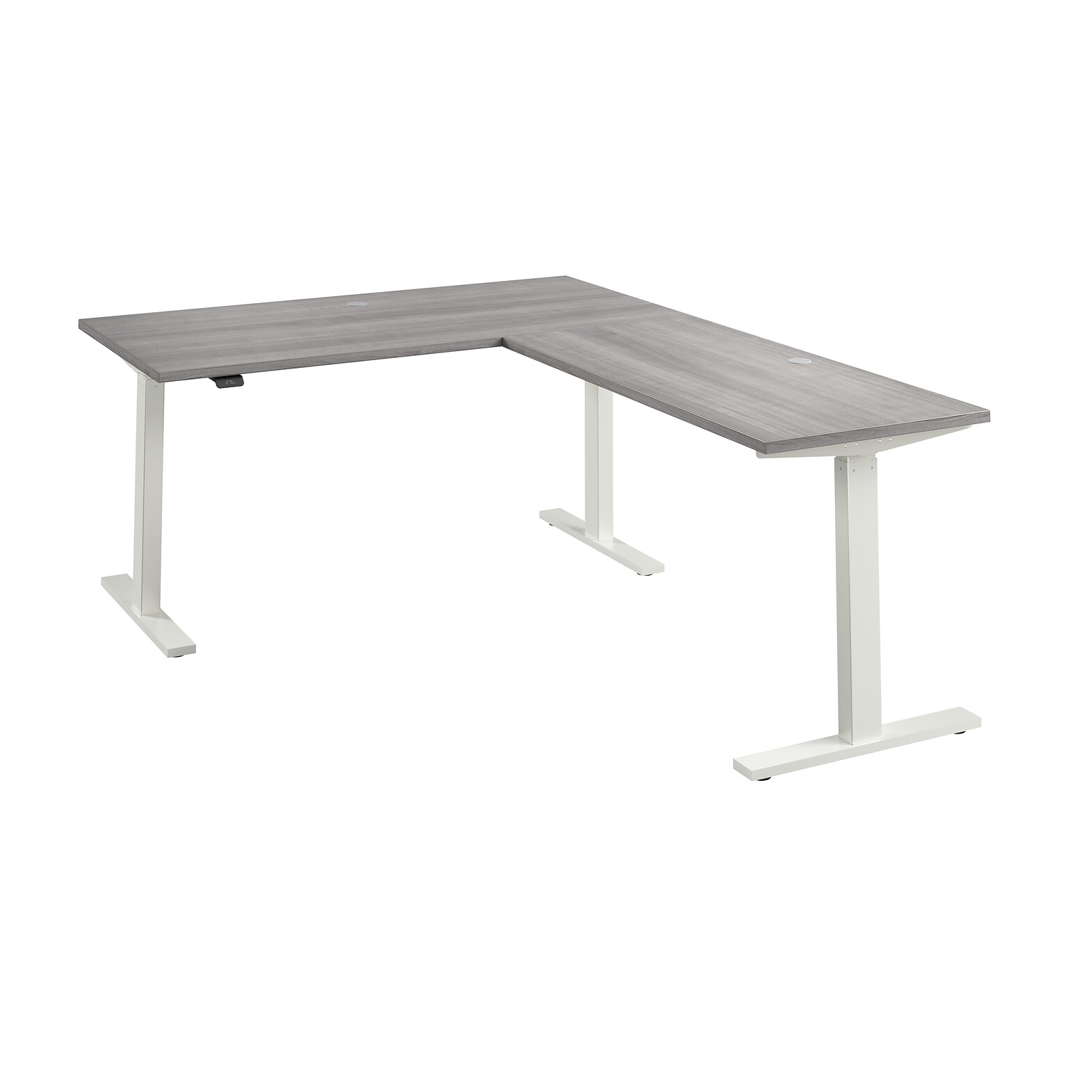 Bush Business Furniture Move 60 Series 60W L Shaped Adjustable Standing Desk, Platinum Gray (M6SL6078PGWK)