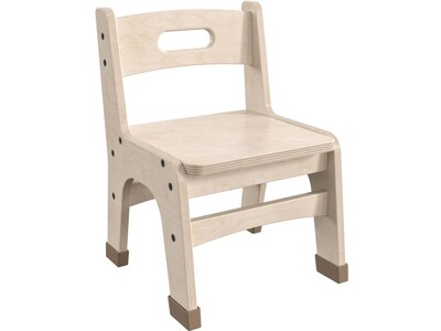 Flash Furniture Bright Beginnings Wooden Classroom Chair, Brown, 2 Pieces/Set (MK-KE24428-GG)