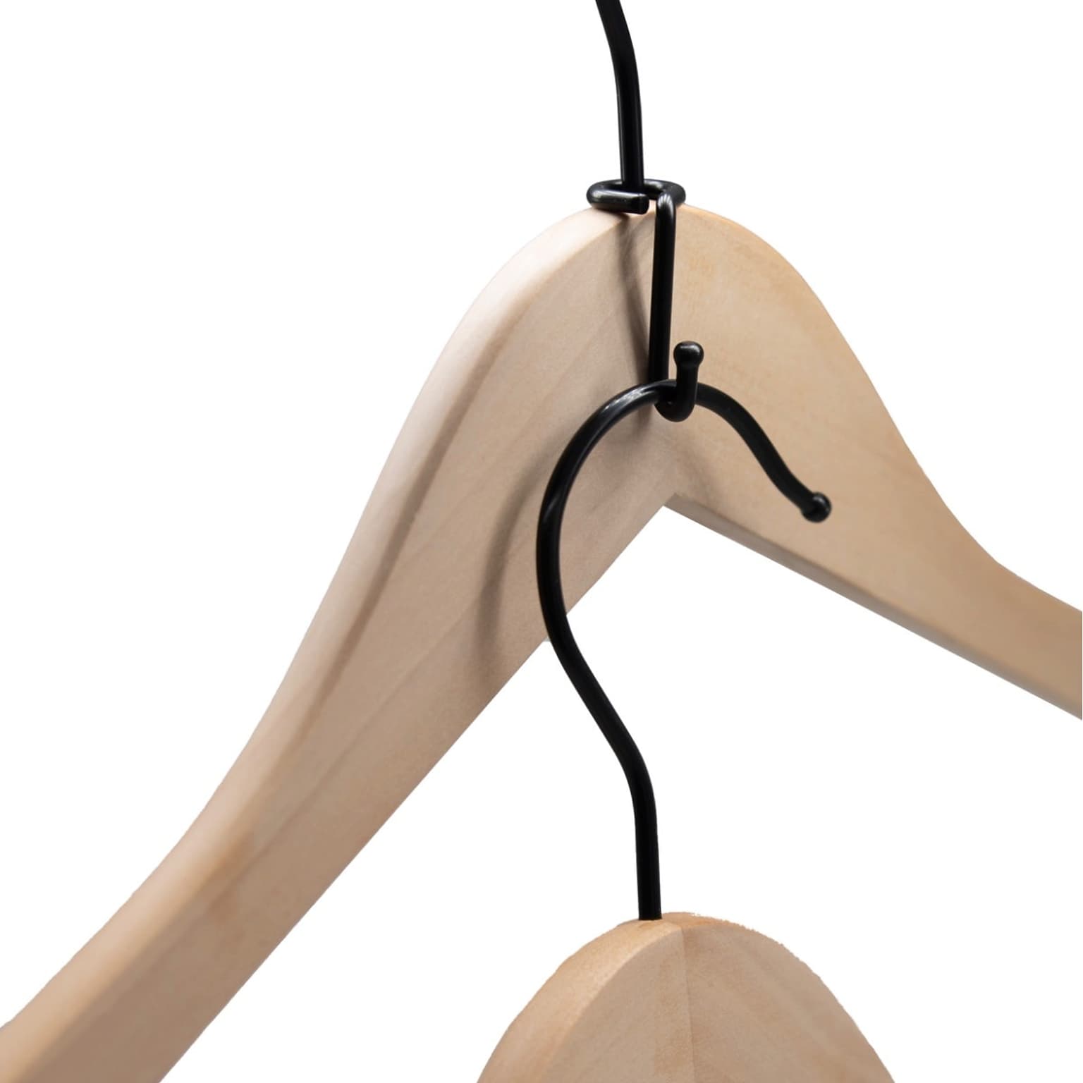 Nahanco Hanger Connectors, Black, 50/Box (HCMBL)