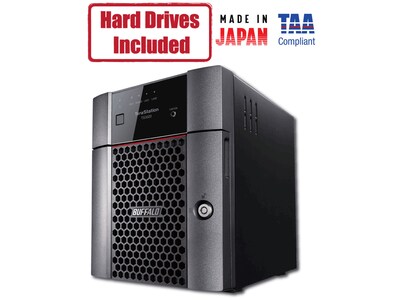 Buffalo TeraStation 3020 Series 4-Bay 8TB External NAS, Black (TS3420DN0802)