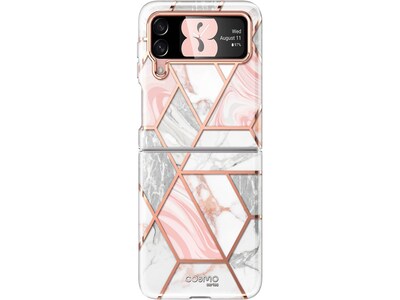 i-Blason Cosmo Marble Pink Snap Case for Samsung Galaxy Z Flip4 (Galaxy2022-ZFlip4-5G-Cosmo-Marble)