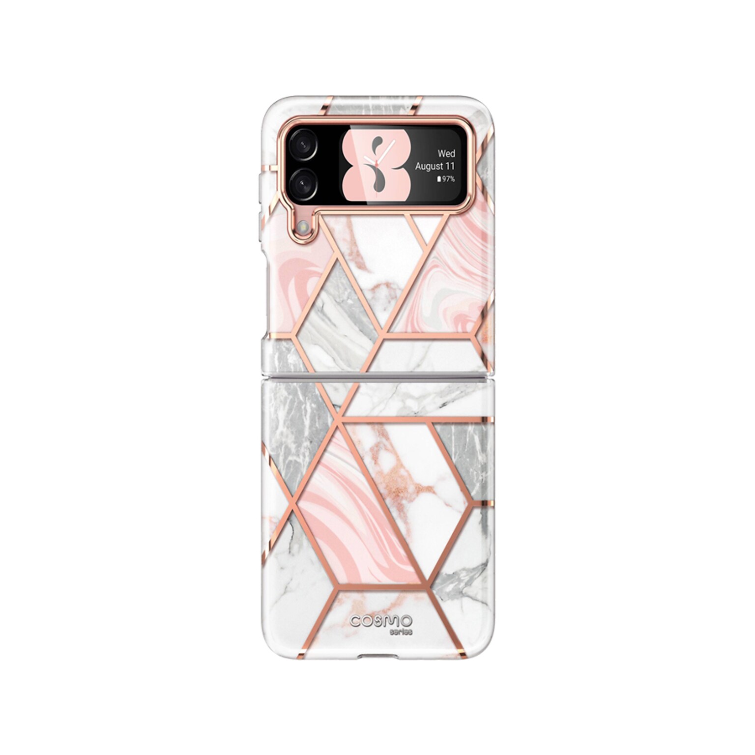 i-Blason Cosmo Marble Pink Snap Case for Samsung Galaxy Z Flip4 (Galaxy2022-ZFlip4-5G-Cosmo-Marble)