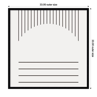 Amanti Art Modern Statement Stripes 2 by The Creative Bunch Studio Wood Framed Wall Art Print, 33" x 33" (A42677160265)