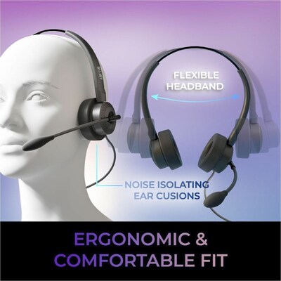 Adesso Stereo Over-Ear Headset, USB-C/USB-A (Xtream P7)