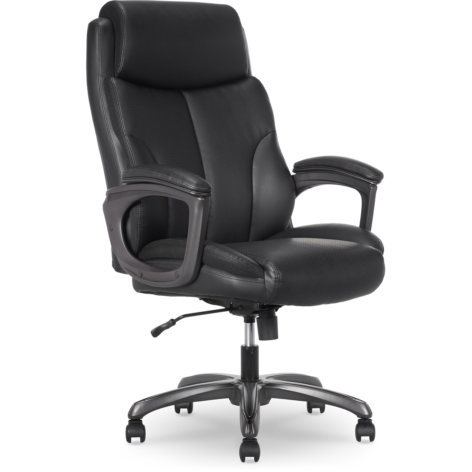 Thomasville Danvers Ergonomic Polyurethane Big & Tall Chair, 400 lb. Capacity, Black (52403-BLK)