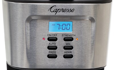 Capresso 12-Cups Automatic Drip Coffee Maker, Silver (416.05)
