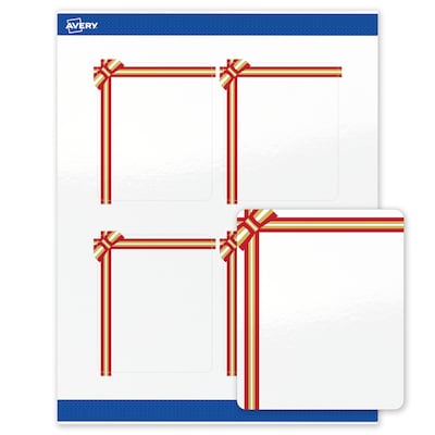Avery Rectangle Multipurpose Labels, 4 x 3-1/3, White, 40/Pack (19479370585)
