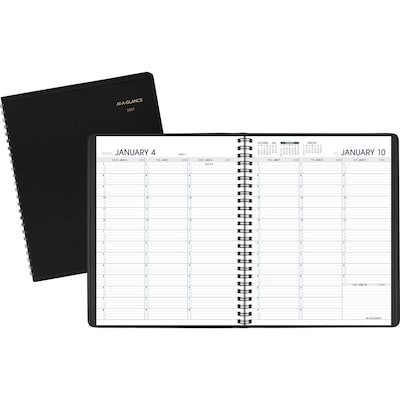 2027 AT-A-GLANCE 7 x 8.75 Weekly Appointment Book, Faux Leather Cover, Black (70-951-05-27)