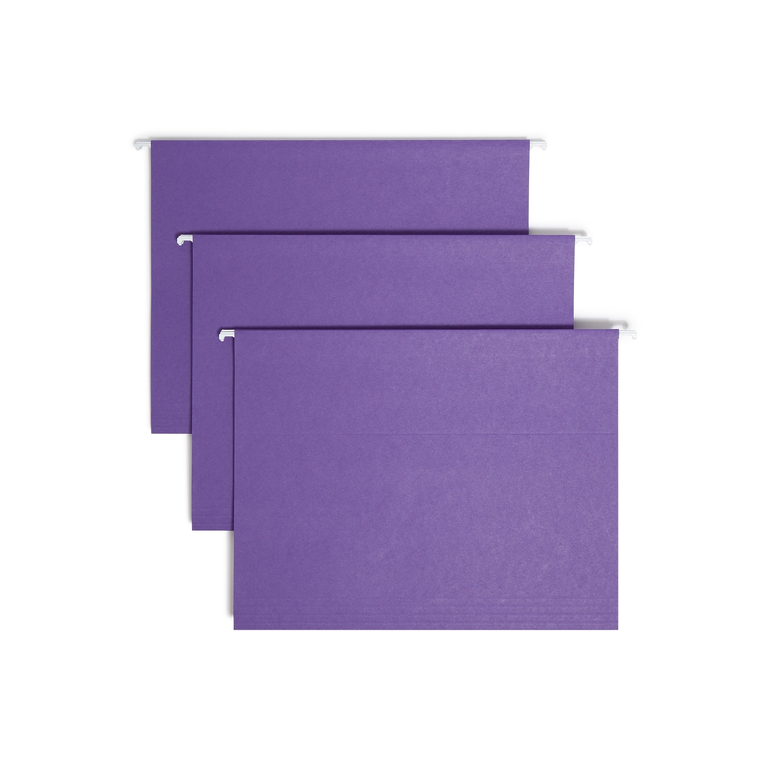 Smead Recycled Hanging File Folder, 3-Tab Tab, Letter Size, Purple, 25/Box (64023)