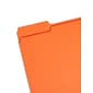 Smead File Folder, 1/3-Cut Tab, Letter Size, Orange, 100/Box (12543)