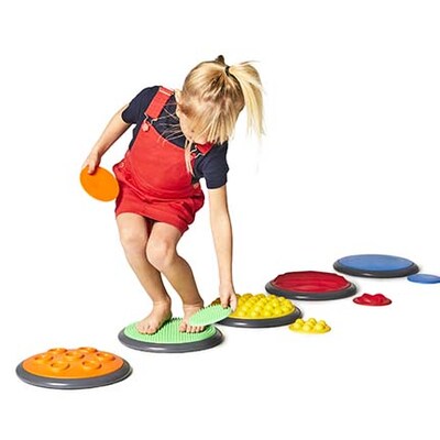 Gonge Tactile Discs, Assorted Colors, 5/Set