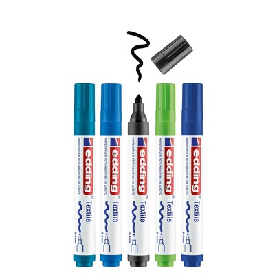 edding 4500 Water-Based Markers, Bullet Tip, 5/Set (EDD445005099)