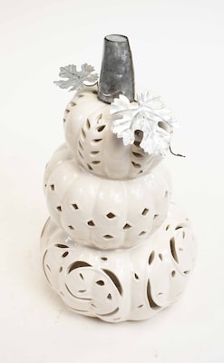9 inch Ceramic LED pumpkin