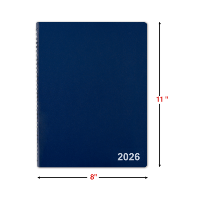 2026 Staples 8" x 11" Weekly & Monthly Appointment Book, Navy (ST58470-26)