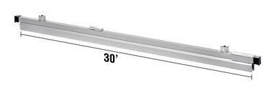 AdirOffice Hanging Clamp Document Holder, 30, Horizontal, Silver Aluminum, 12/Pack (ADI6036--2)