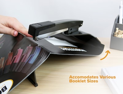 Bostitch Booklet Desktop Stapler, 20-Sheet Capacity, Black (B440SB)