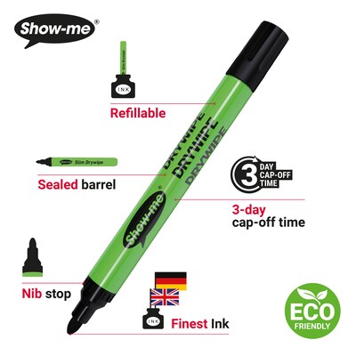 Show-me SUPERTOUGH Lined Mini Whiteboard Kit, Assorted Colors, 35/Set (EPTCSRLX)