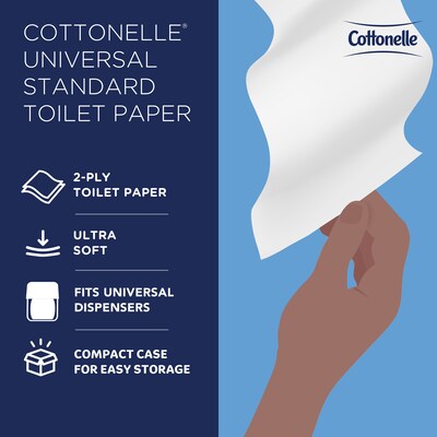 Cottonelle Professional Recycled Toilet Paper, 2-ply, White, 451 Sheets/Roll, 20 Rolls/Case (13135)