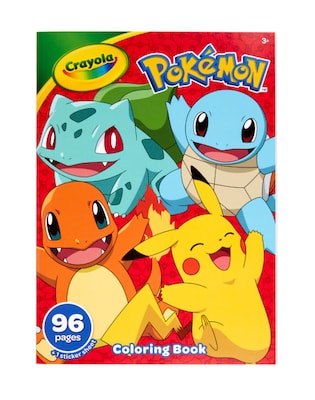 Crayola Pokemon Coloring Book, 96 Pages (42732)