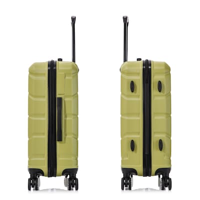 DUKAP Sense 24.39" Hardside Suitcase, 4-Wheeled Spinner, Green (DKSEN00M-GRN)
