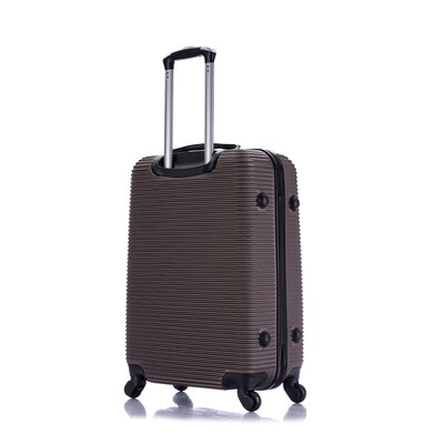 InUSA Royal 2-Piece Hardside Spinner Luggage Set, TSA Checkpoint Friendly, Brown (IUROY0SM-BRO)